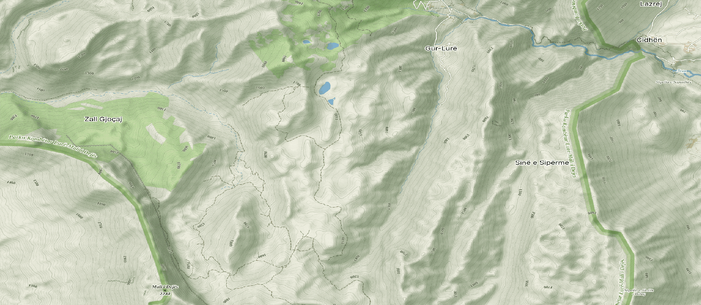 2025 Lurë National Park fire development